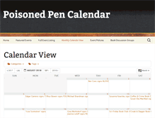 Tablet Screenshot of poisonedpenevents.com